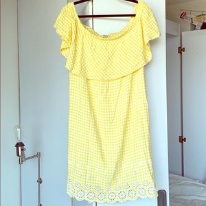 Yellow Checker Dress